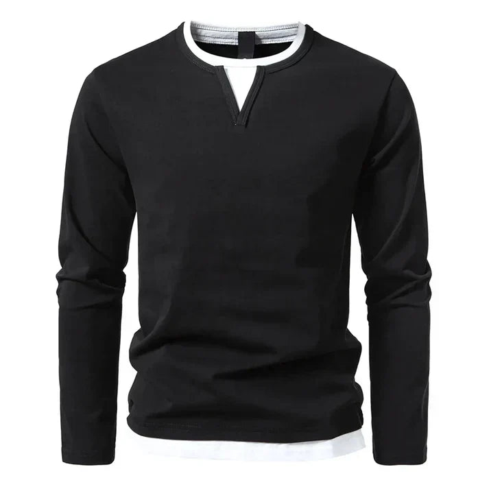 Alwin | Premium Langarmshirt aus gekämmter Baumwolle