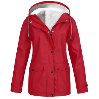 Grete-Marie | Regenjacke mit warmem Futter und verstellbarer Kapuze