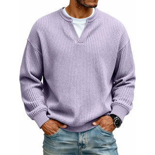 Hendrik | Strukturierter Waffelpullover