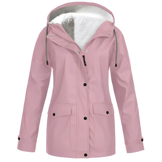 Grete-Marie | Regenjacke mit warmem Futter und verstellbarer Kapuze