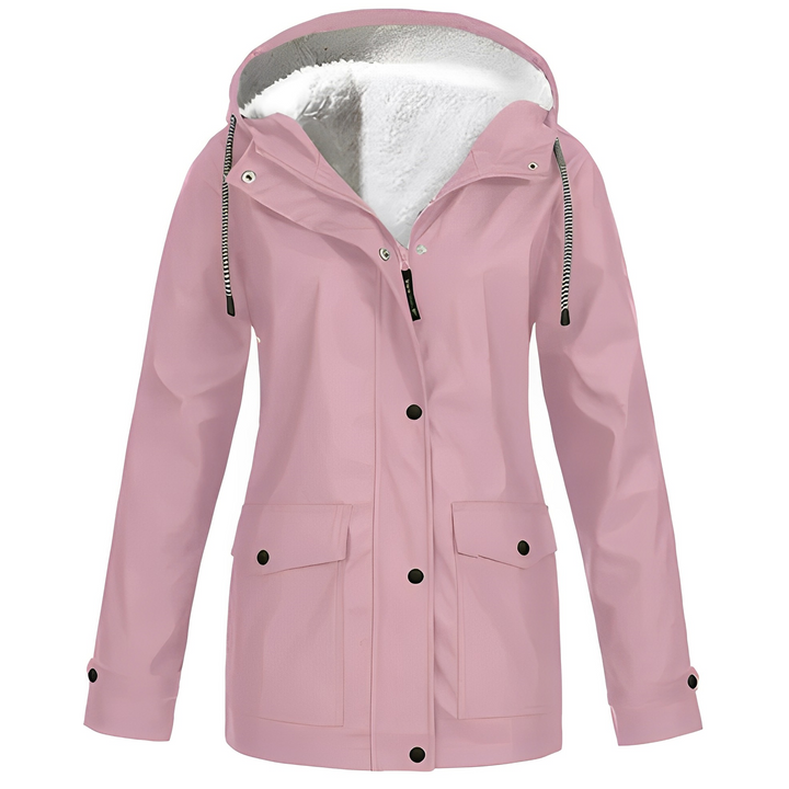 Grete-Marie | Regenjacke mit warmem Futter und verstellbarer Kapuze