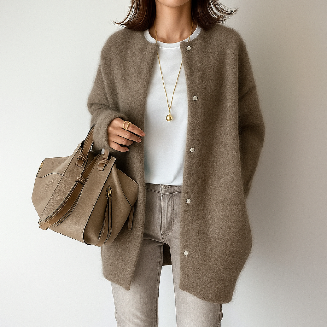 Silvia | Warme und stilvolle Strickjacke