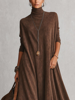 Piera Maxikleid mit Rollkragen – Detail