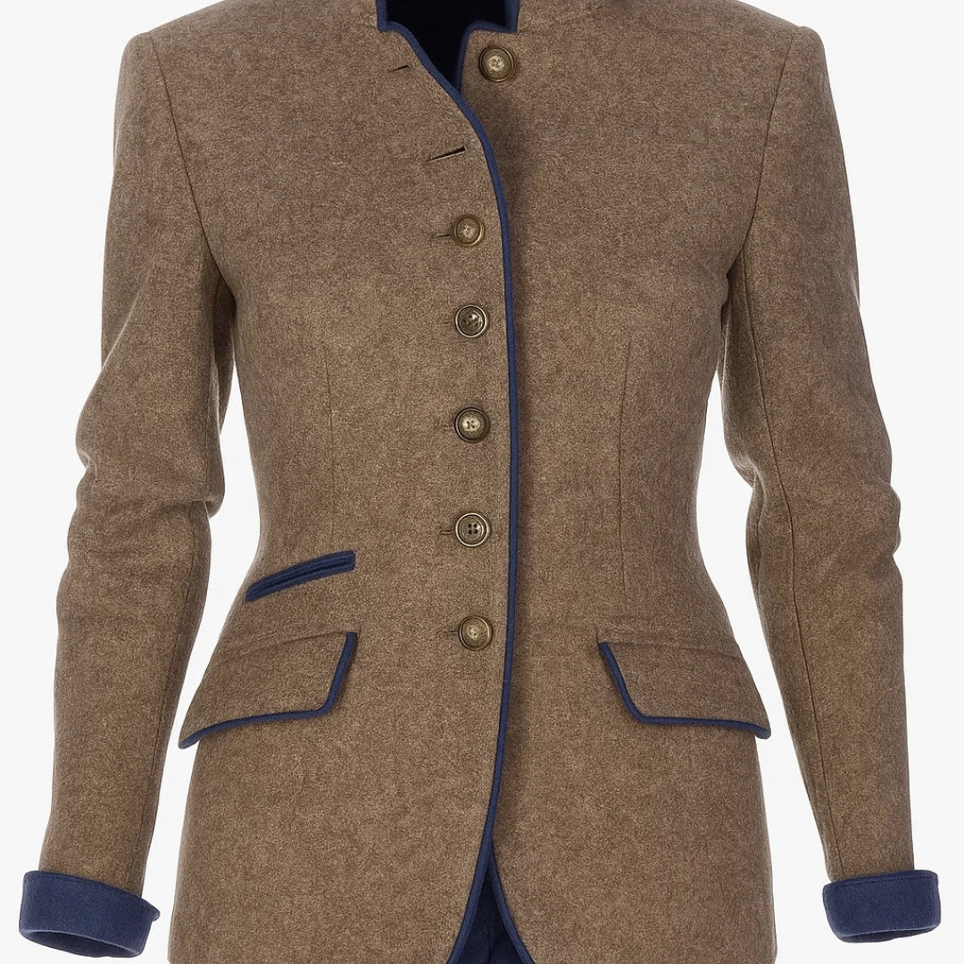 Anja | Elegante Strickjacke mit hohem Kragen