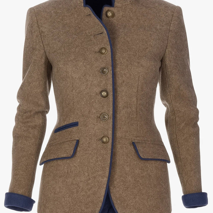 Anja | Elegante Strickjacke mit hohem Kragen