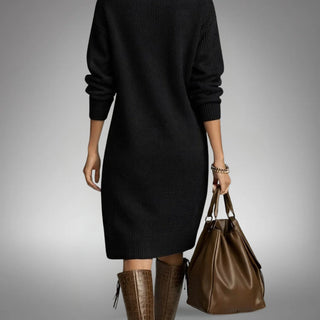 Marion | Weiches Strickkleid mit Knöpfen