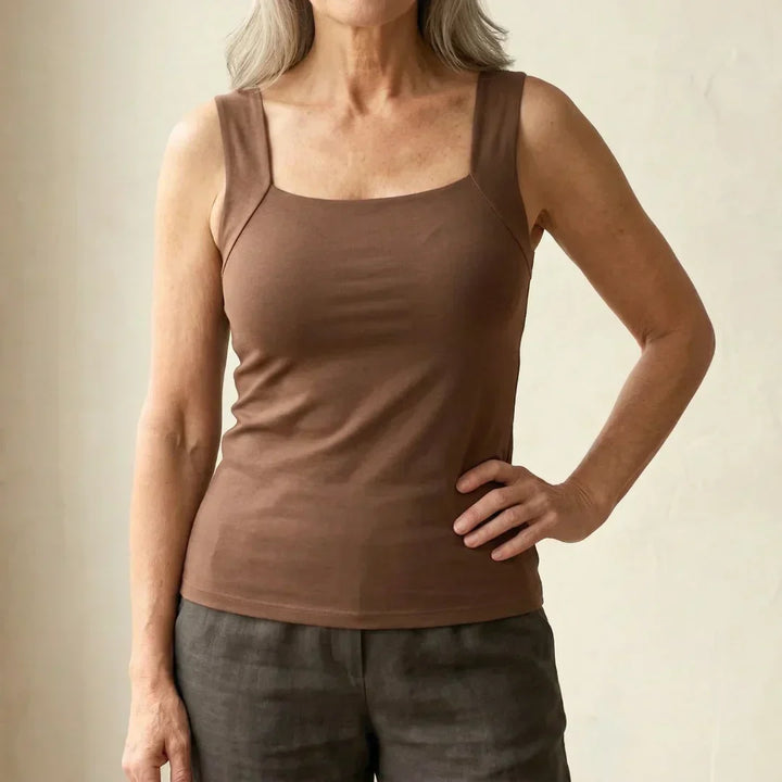 Madeline | Bequemes Tanktop mit integriertem BH