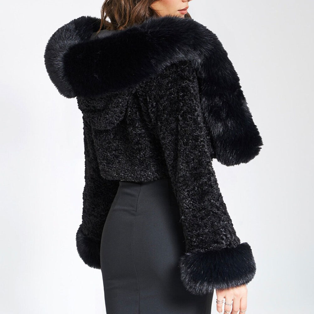 Agnes | Luxuriöse Kunstfell-Jacke