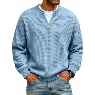 Hendrik | Strukturierter Waffelpullover