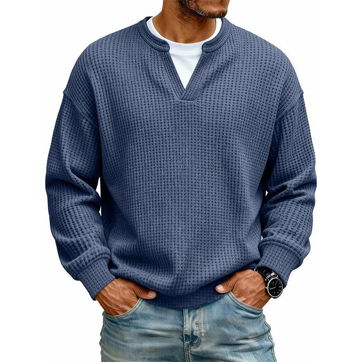 Hendrik | Strukturierter Waffelpullover