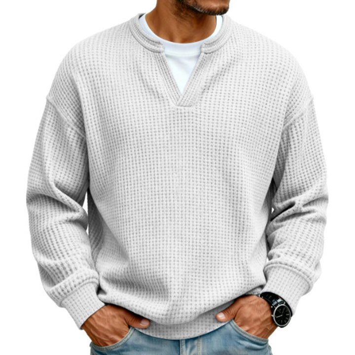 Hendrik | Strukturierter Waffelpullover