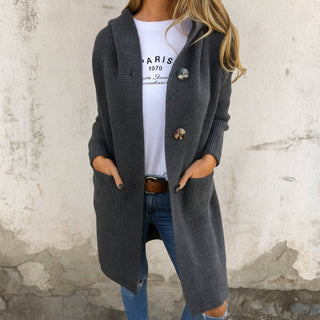 Paula | Elegante lange Strickjacke