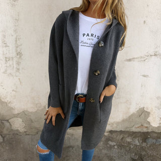 Paula | Elegante lange Strickjacke