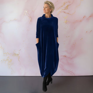 Anja | Samtiges elegantes Maxikleid