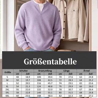 Hendrik | Strukturierter Waffelpullover