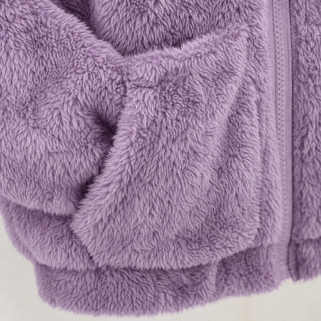 Sophie | Flauschige Kapuzenjacke mit Reißverschluss