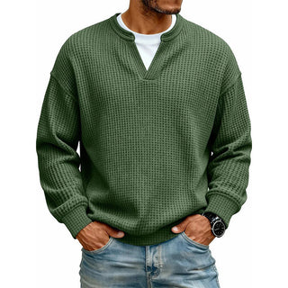 Hendrik | Strukturierter Waffelpullover