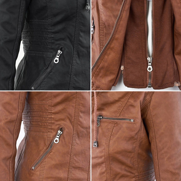 Flavia | Robuste und elegante Lederjacke