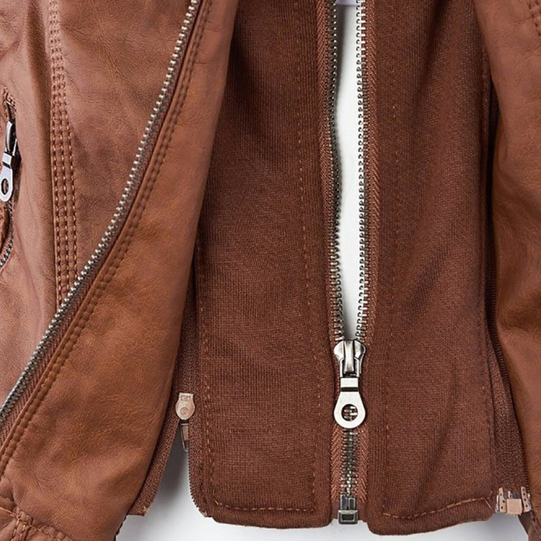 Flavia | Robuste und elegante Lederjacke