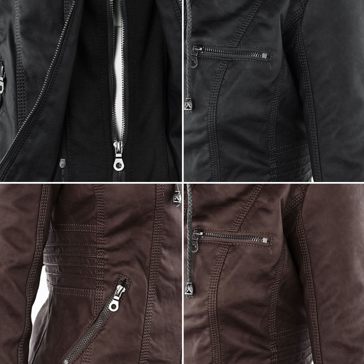 Flavia | Robuste und elegante Lederjacke