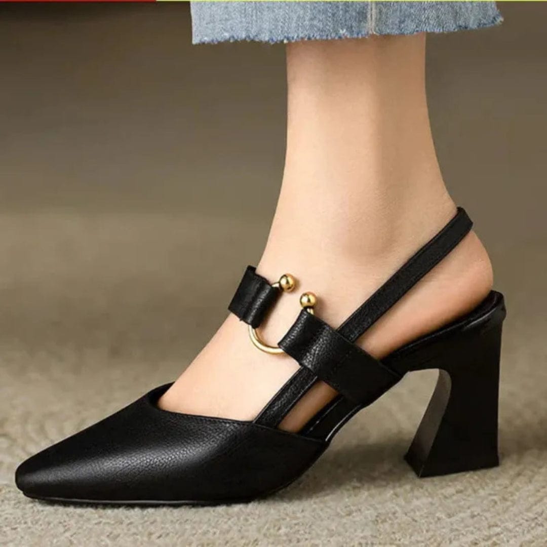 Odile | Pumps mit Fersenriemen und kleinem Absatz