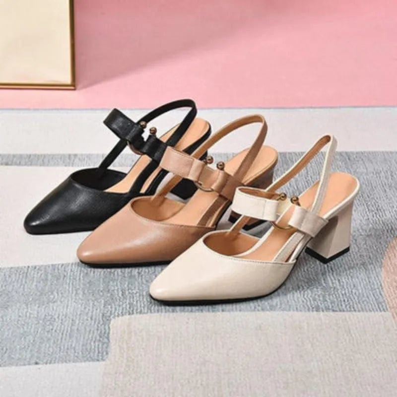 Odile | Pumps mit Fersenriemen und kleinem Absatz