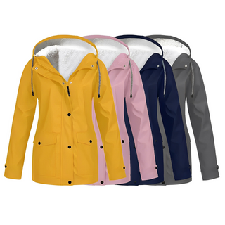 Grete-Marie | Regenjacke mit warmem Futter und verstellbarer Kapuze