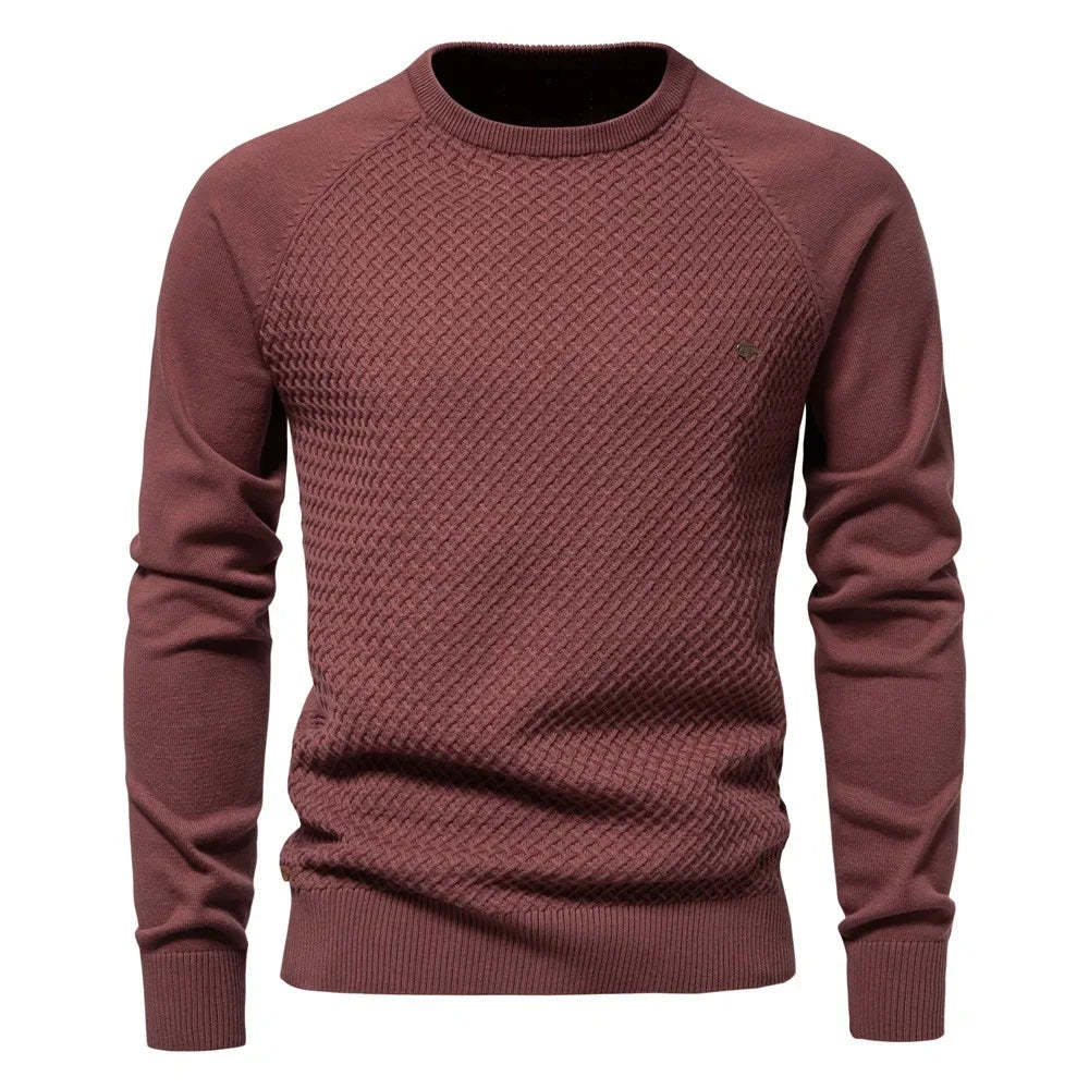 Kurt | Klassischer Strickpullover mit Rautenmuster