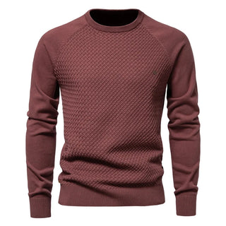 Kurt | Klassischer Strickpullover mit Rautenmuster