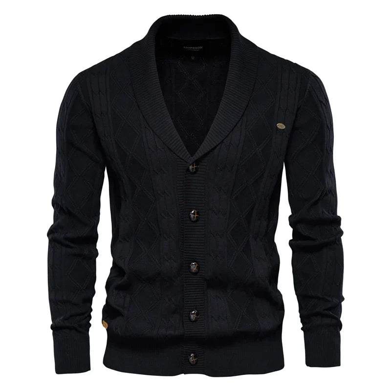 Waldemar | Herren-Cardigan mit Knopfleiste