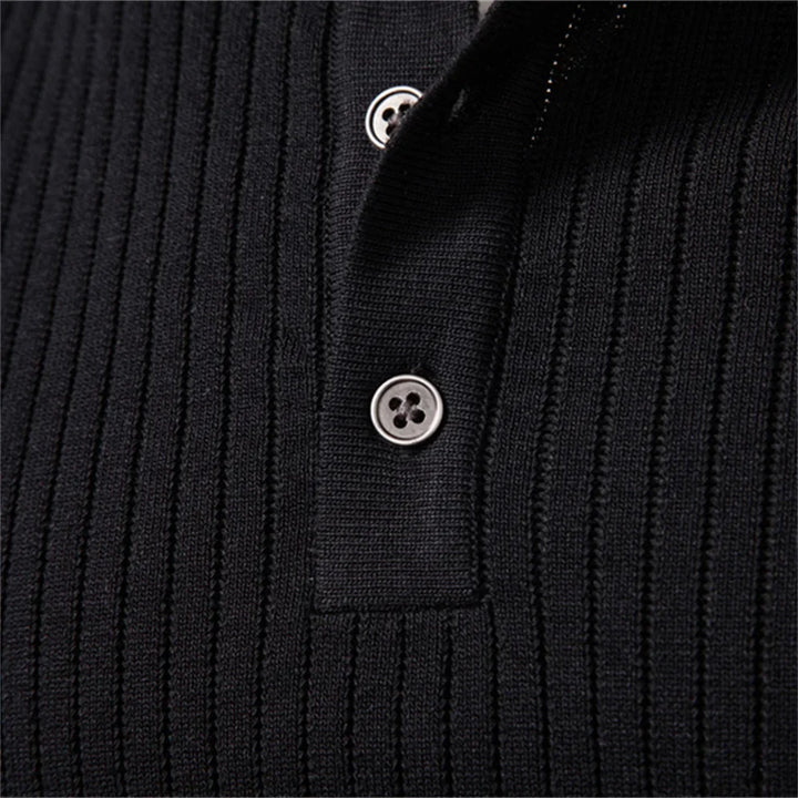 Paul | Lässiges Winter-Poloshirt mit Knöpfen