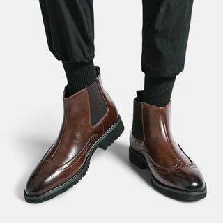 Leon | Stilvolle Chelsea-Stiefel aus Kunstleder