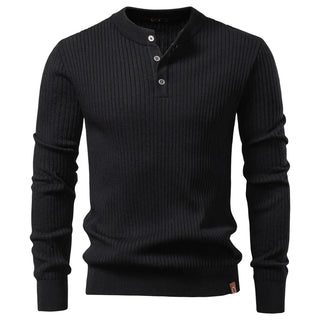 Paul | Lässiges Winter-Poloshirt mit Knöpfen
