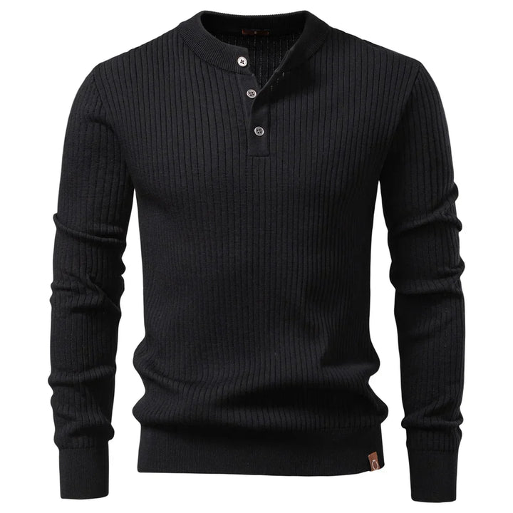 Paul | Lässiges Winter-Poloshirt mit Knöpfen