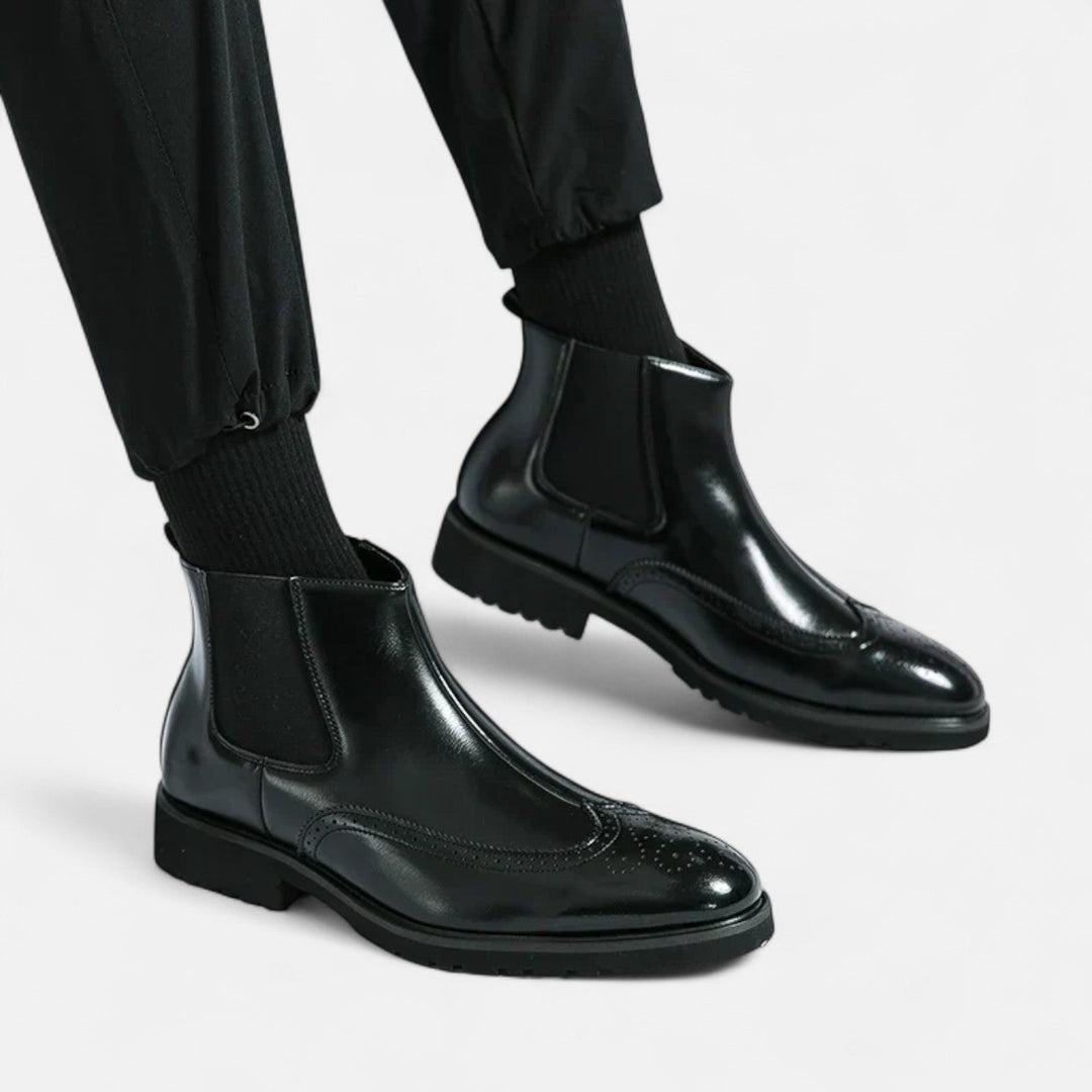 Leon | Stilvolle Chelsea-Stiefel aus Kunstleder
