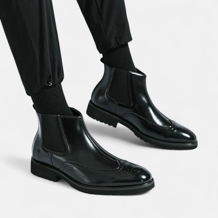 Leon | Stilvolle Chelsea-Stiefel aus Kunstleder