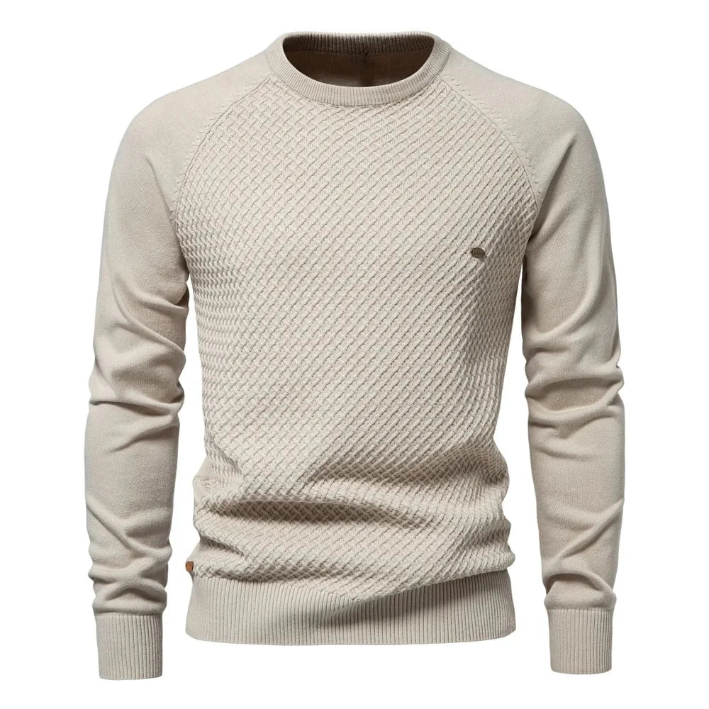 Kurt | Klassischer Strickpullover mit Rautenmuster