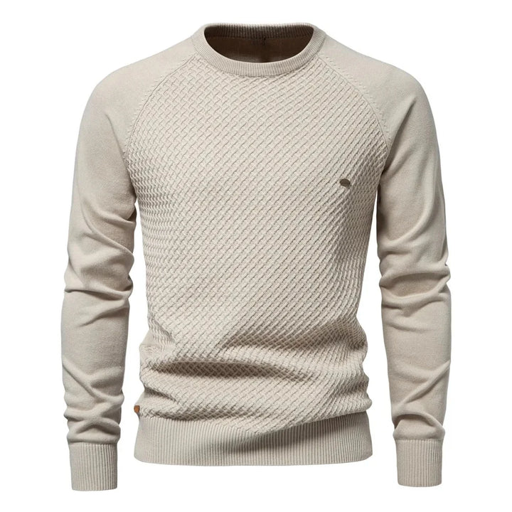Kurt | Klassischer Strickpullover mit Rautenmuster