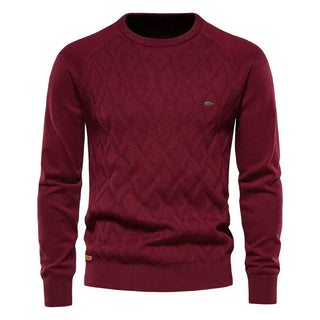 Theodor | Herrenpullover mit Rautenmuster