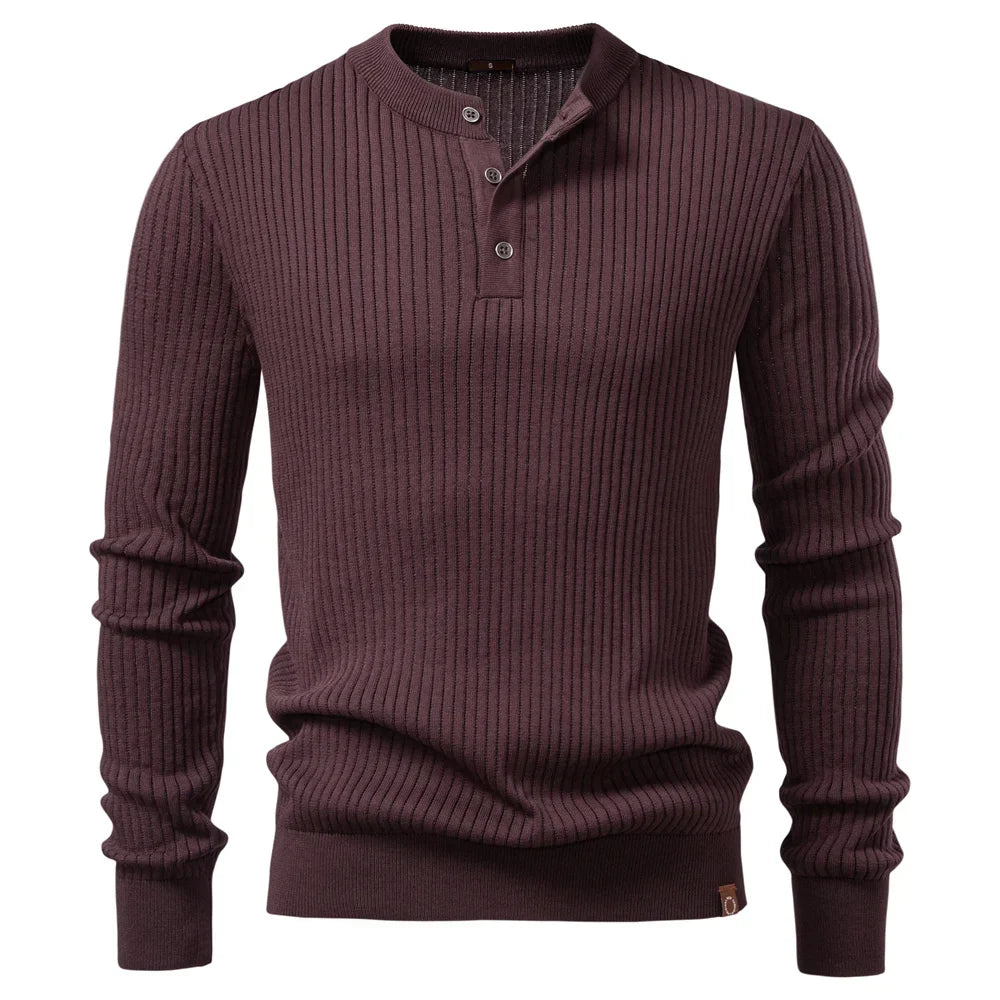 Paul | Lässiges Winter-Poloshirt mit Knöpfen