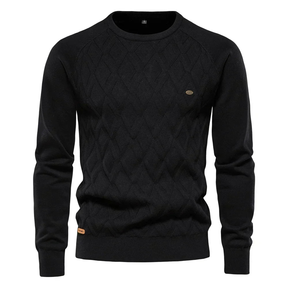 Theodor | Herrenpullover mit Rautenmuster