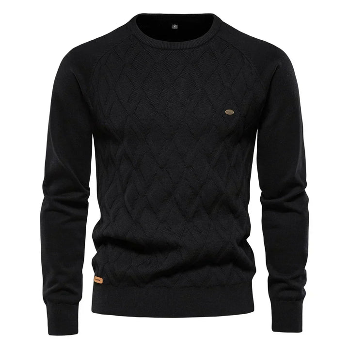Theodor | Herrenpullover mit Rautenmuster