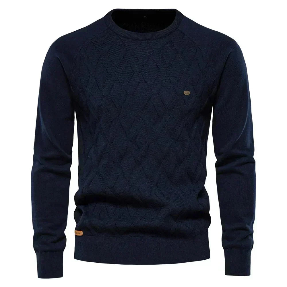 Theodor | Herrenpullover mit Rautenmuster