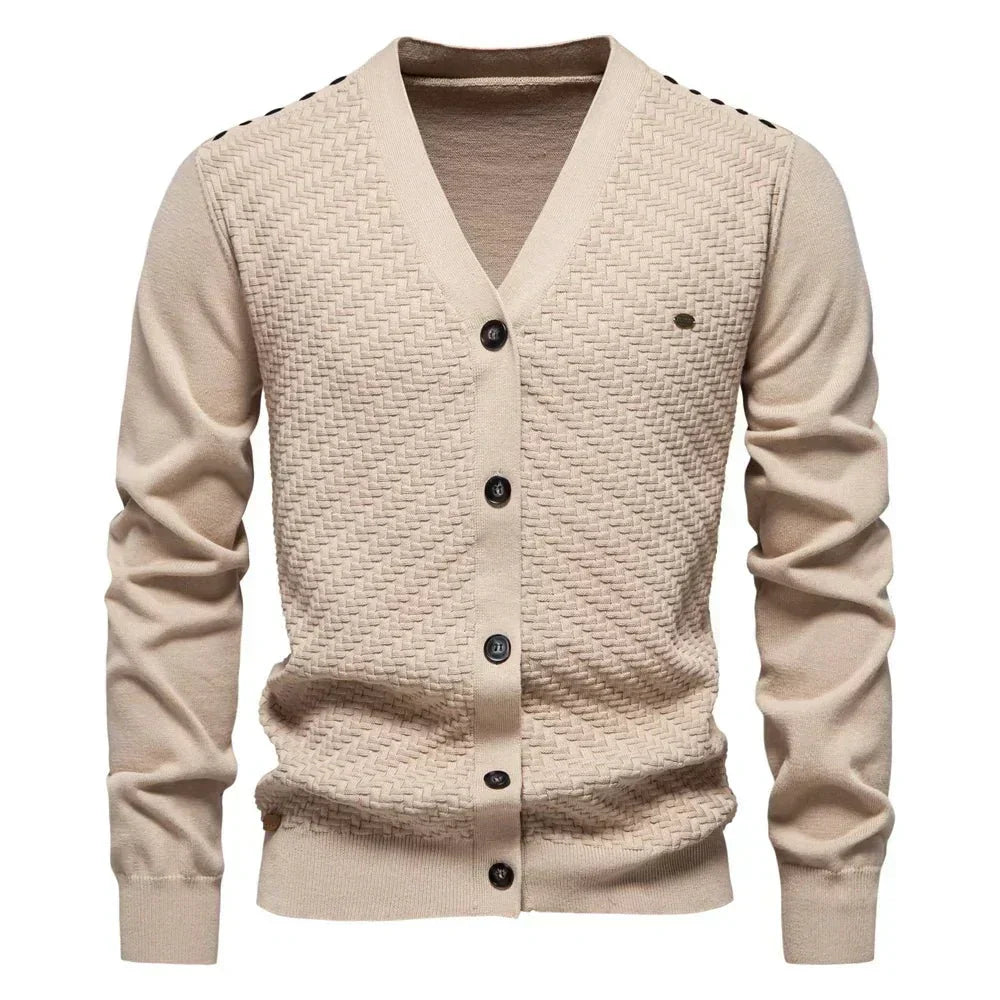 Schneider | Warmer Herren-Cardigan mit V-Ausschnitt