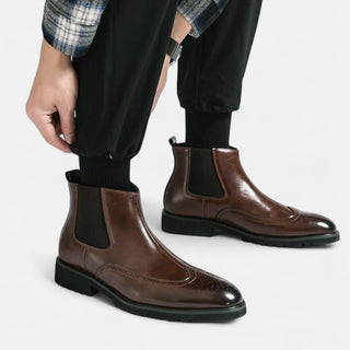 Leon | Stilvolle Chelsea-Stiefel aus Kunstleder