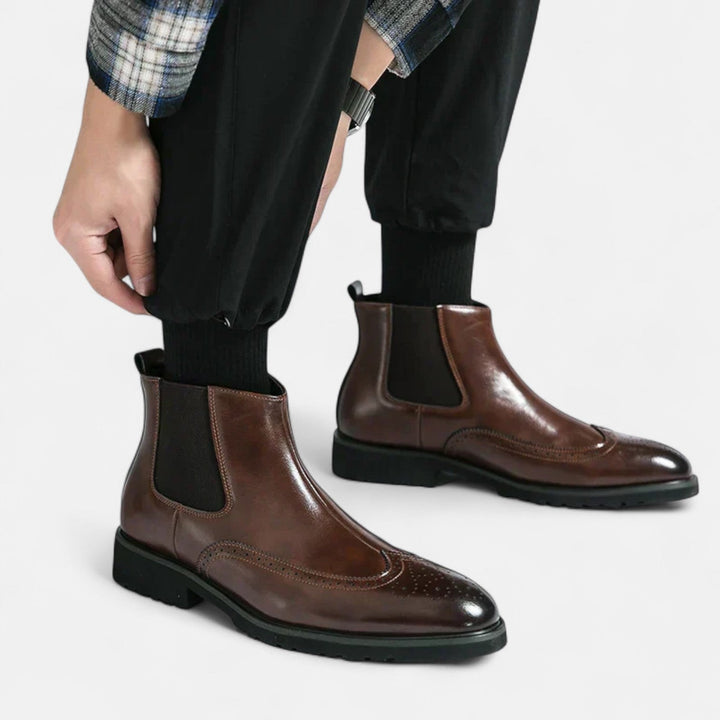Leon | Stilvolle Chelsea-Stiefel aus Kunstleder