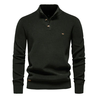 Konrad | Stilvoller Herrenpullover mit Knopfdetails