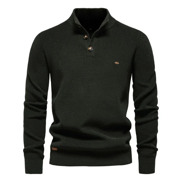 Konrad | Stilvoller Herrenpullover mit Knopfdetails