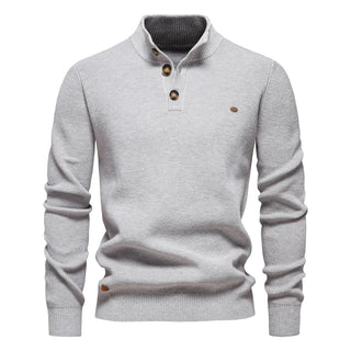 Konrad | Stilvoller Herrenpullover mit Knopfdetails