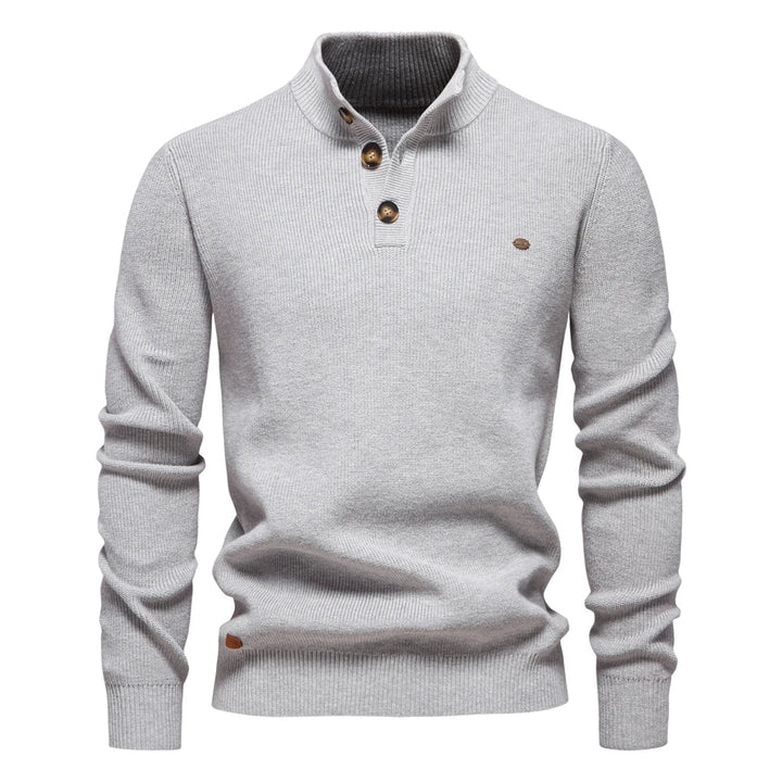 Konrad | Stilvoller Herrenpullover mit Knopfdetails